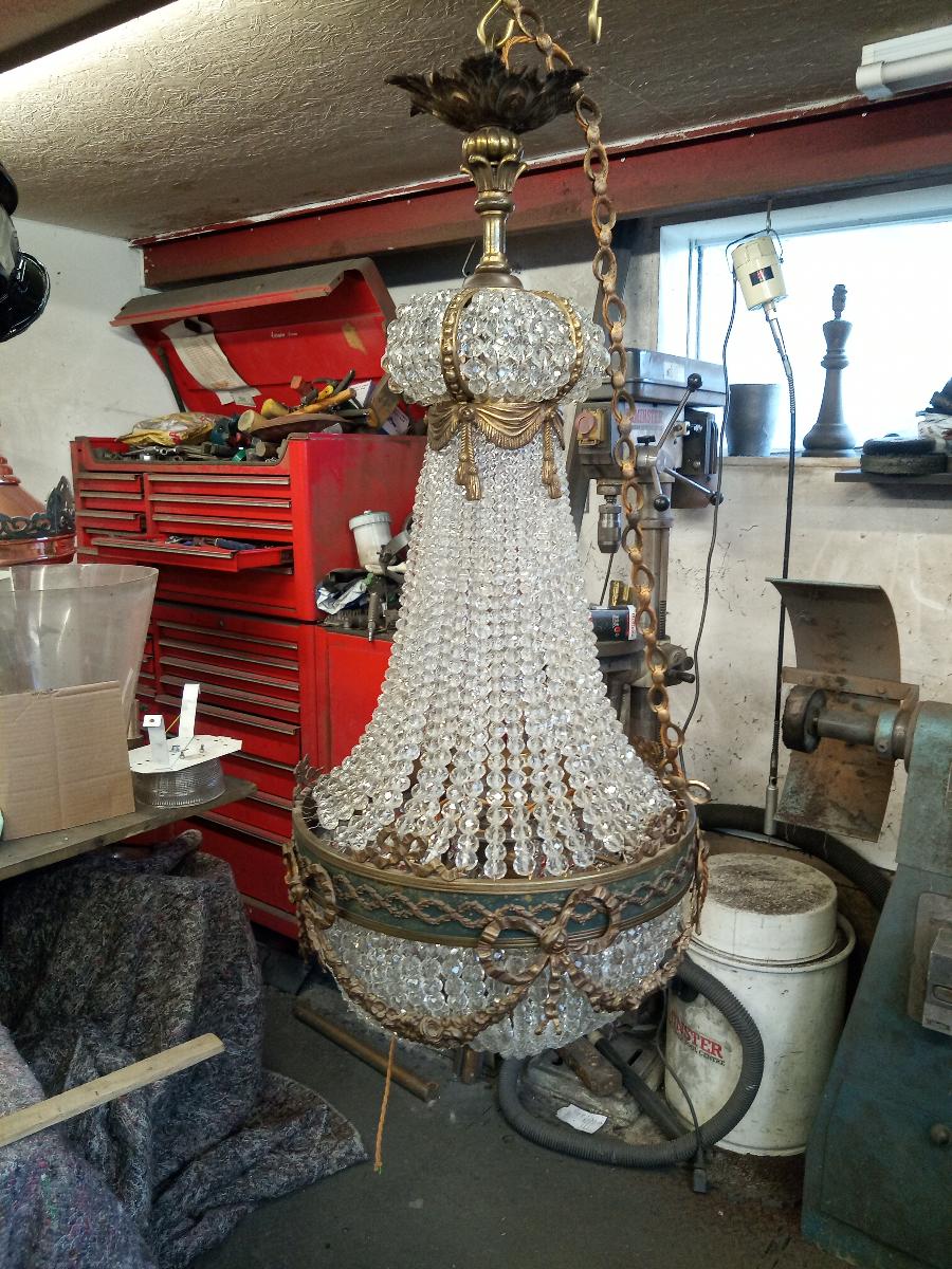 Repaired chandelier